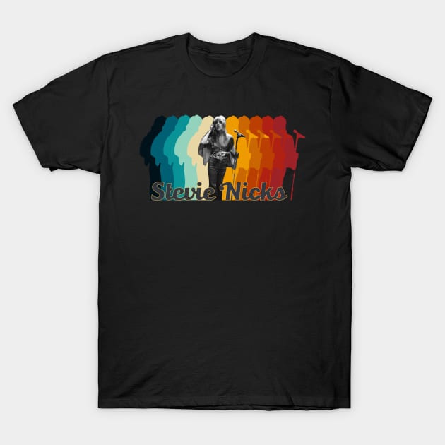 Stevie Nicks Retro Fade T-Shirt by Cube2